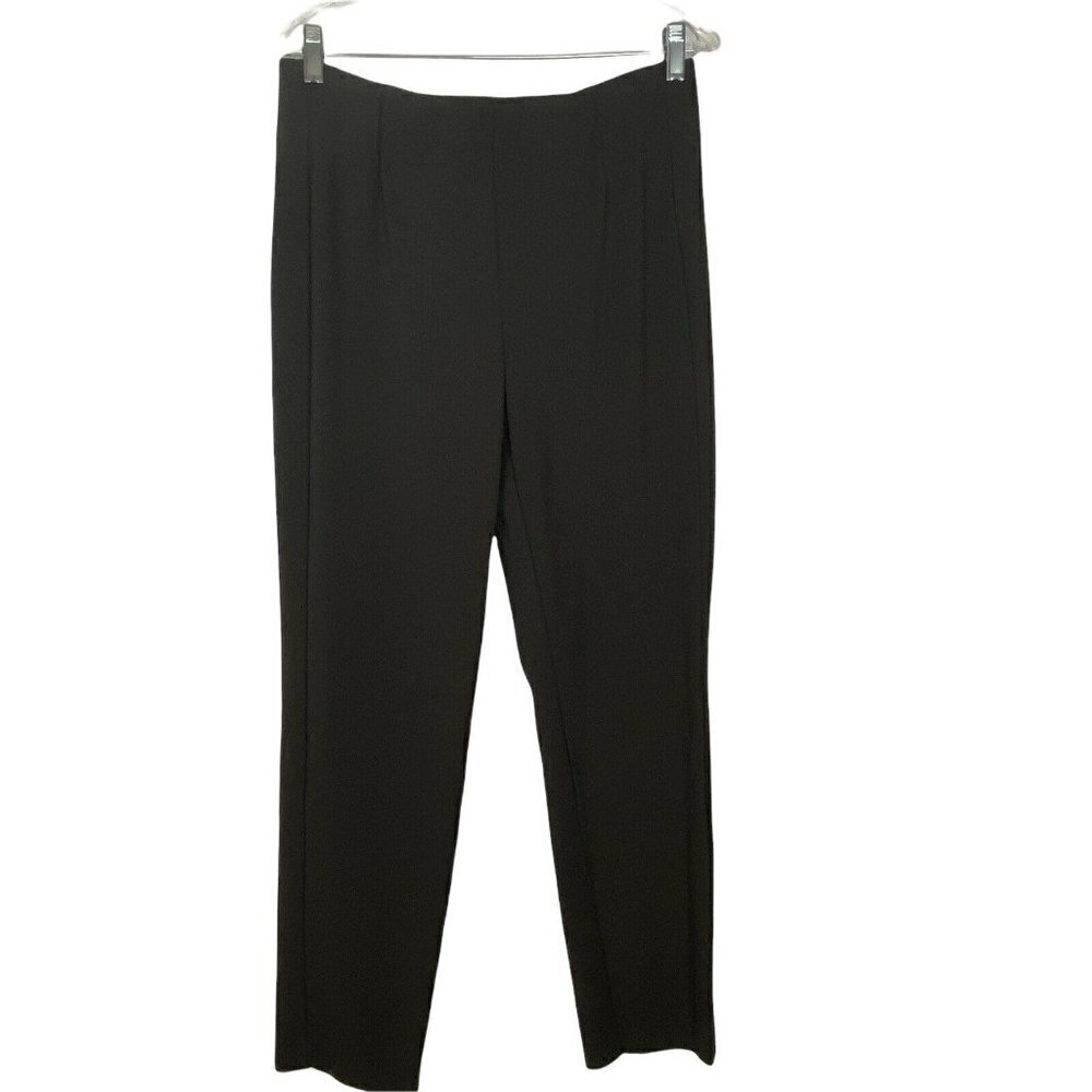 J. Jill Pants Womens Medium Black Ponte Slim Leg Pull On Stretch Trousers